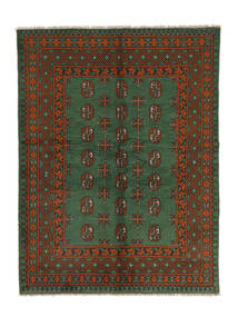  Afghan Teppe 144X192 Ekte Orientalsk Håndknyttet Svart (Ull, Afghanistan)