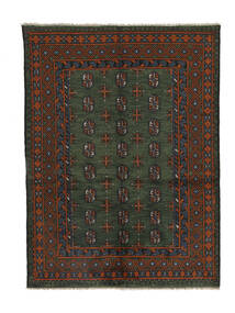  Afghan Teppe 142X193 Ekte Orientalsk Håndknyttet Svart (Ull, Afghanistan)