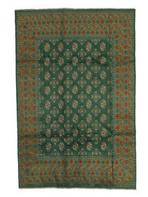  Afghan Fine Teppe 190X287 Ekte Orientalsk Håndknyttet Svart/Mørk Grønn (Ull, )