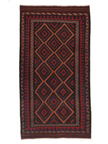 Afghan Vintage Kelim Teppe 175X336 Ekte Orientalsk Håndvevd Teppeløpere Svart (Ull, Afghanistan)