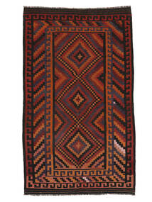 164X284 Afghan Vintage Kelim Teppe Orientalsk Svart/Mørk Rød (Ull, Afghanistan)