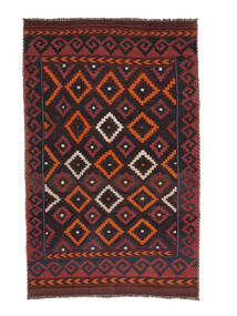  Afghan Vintage Kelim Teppe 178X282 Ekte Orientalsk Håndvevd Svart/Mørk Brun (Ull, Afghanistan)