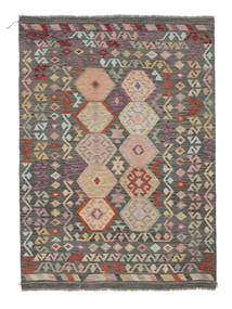  Kelim Afghan Old Style Teppe 182X253 Ekte Orientalsk Håndvevd Svart/Mørk Grå (Ull, Afghanistan)