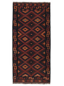  Afghan Vintage Kelim Teppe 140X298 Ekte Orientalsk Håndvevd Teppeløpere Svart (Ull, Afghanistan)