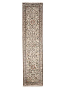 Orientalsk Kashmir Ren Silke Teppe 80X336Løpere Brun/Oransje (Silke, India)
