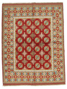  Afghan Teppe 153X195 Ekte Orientalsk Håndknyttet Mørk Rød/Olivengrønn (Ull, Afghanistan)