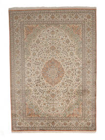  Kashmir Ren Silke Teppe 215X305 Ekte Orientalsk Håndknyttet Brun/Oransje (Silke, )