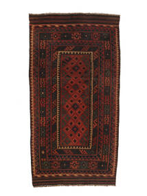  Afghan Vintage Kelim Teppe 102X200 Ekte Orientalsk Håndvevd Svart (Ull, Afghanistan)