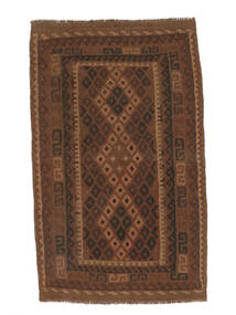  Afghan Vintage Kelim Teppe 105X174 Ekte Orientalsk Håndvevd Svart/Mørk Brun (Ull, Afghanistan)