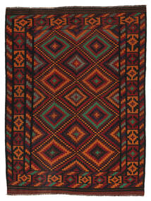  Afghan Vintage Kelim Teppe 220X290 Ekte Orientalsk Håndvevd Svart/Mørk Rød (Ull, )