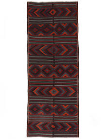  Afghan Vintage Kelim Teppe 126X323 Ekte Orientalsk Håndvevd Teppeløpere Svart/Mørk Rød (Ull, )