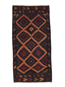  Afghan Vintage Kelim Teppe 140X285 Ekte Orientalsk Håndvevd Teppeløpere Svart/Mørk Rød (Ull, Afghanistan)