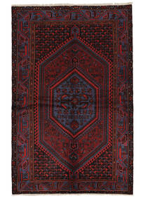  Hamadan Teppe 154X239 Ekte Orientalsk Håndknyttet Svart (Ull, Persia/Iran)