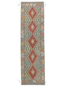  Kelim Afghan Old Style Teppe 83X292 Ekte Orientalsk Håndvevd Teppeløpere Mørk Brun (Ull, Afghanistan)