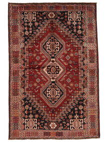 Shiraz Teppe 175X268 Ekte Orientalsk Håndknyttet Svart/Mørk Brun (Ull, Persia/Iran)