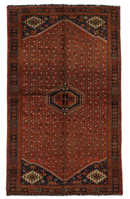  Ghashghai Teppe 157X261 Ekte Orientalsk Håndknyttet Svart/Mørk Rød (Ull, Persia/Iran)
