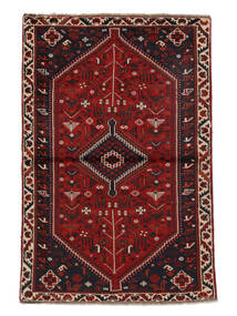  Orientalsk Shiraz Teppe Teppe 109X165 Svart/Mørk Rød (Ull, Persia/Iran)