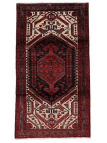  Hamadan Teppe 110X202 Ekte Orientalsk Håndknyttet Svart (Ull, Persia/Iran)