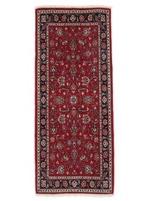  Keshan Teppe 70X170 Ekte Orientalsk Håndknyttet Teppeløpere Svart/Mørk Rød (Ull, Persia/Iran)