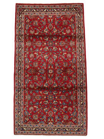 Keshan Teppe 100X180 Ekte Orientalsk Håndknyttet Mørk Rød/Mørk Brun/Svart (Ull, Persia/Iran)