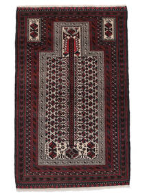  Beluch Teppe 100X152 Ekte Orientalsk Håndknyttet Svart (Ull, Persia/Iran)