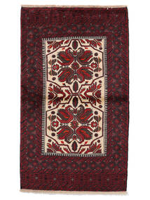 94X158 Beluch Teppe Orientalsk Svart/Mørk Rød (Ull, Persia/Iran)