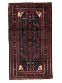  Beluch Teppe 110X190 Ekte Orientalsk Håndknyttet Svart (Ull, Persia/Iran)