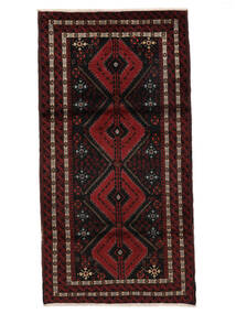  Beluch Teppe 97X190 Ekte Orientalsk Håndknyttet Svart (Ull, Persia/Iran)