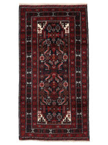  95X175 Beluch Teppe Svart/Mørk Rød Persia/Iran 