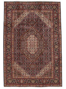  Tabriz Teppe 205X295 Ekte Orientalsk Håndknyttet Mørk Rød, Svart (Ull, Persia/Iran)