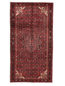  Hosseinabad Teppe 175X330 Ekte Orientalsk Håndknyttet Teppeløpere Mørk Rød, Svart (Ull, Persia/Iran)