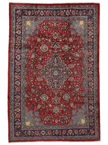 Orientalsk Mahal Teppe 220X330 Svart/Mørk Rød (Ull, Persia/Iran)