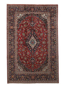 Orientalsk Keshan Teppe 200X310 Svart/Mørk Rød (Ull, Persia/Iran)