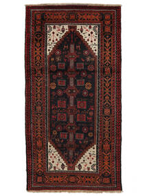  Beluch Teppe 100X190 Ekte Orientalsk Håndknyttet Svart/Mørk Brun (Ull, Persia/Iran)