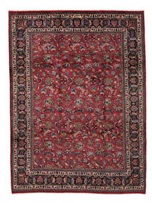  Mashad Teppe 255X335 Ekte Orientalsk Håndknyttet Svart/Mørk Rød/Mørk Brun Stort (Ull, Persia/Iran)