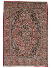  Kerman Fine Teppe 280X395 Ekte Orientalsk Håndknyttet Mørk Rød, Brun Stort (Ull, Persia/Iran)