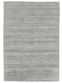  Wool/Bambusilk Loom - Indo Teppe 204X292 Moderne Grå/Mørk Grå ()