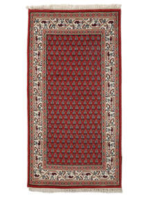  Mir Indisk Teppe 70X140 Ekte Orientalsk Håndknyttet Mørk Rød/Brun (Ull, )
