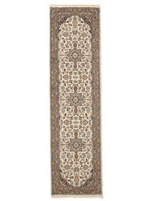  Keshan Indisk Teppe 80X295 Ekte Orientalsk Håndknyttet Teppeløpere Mørk Brun/Brun (Ull, India)