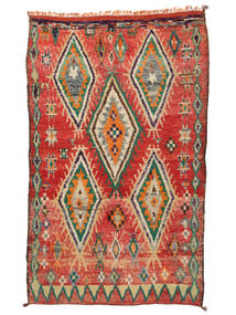 Berber Moroccan - Mid Atlas Vintage Teppe 193X294 Ekte Moderne Håndknyttet Rød/Mørk Rød (Ull, )