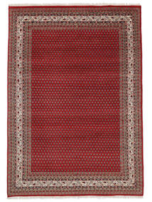  Mir Indisk Teppe 207X290 Ekte Orientalsk Håndknyttet Mørk Brun/Mørk Rød (Ull, India)