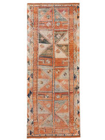  Herki Vintage Teppe 112X278 Ekte Orientalsk Håndknyttet Teppeløpere Brun/Rød (Ull, )
