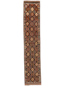  Herki Teppe 83X410 Ekte Orientalsk Håndknyttet Teppeløpere Brun/Svart (Ull, )