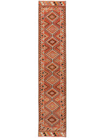  Herki Teppe 82X372 Ekte Orientalsk Håndknyttet Teppeløpere Brun/Mørk Rød (Ull, )