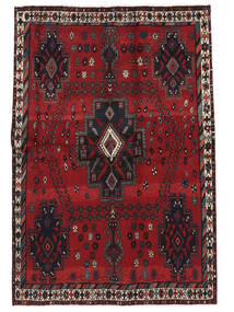  Afshar Teppe 162X236 Ekte Orientalsk Håndknyttet Svart/Mørk Rød (Ull, )