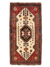 Ekte Teppe Ghashghai Teppe 84X158 Mørk Rød/Svart (Ull, Persia/Iran)