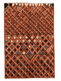 123X186 Moroccan Berber - Afghanistan Teppe Moderne Mørk Rød/Svart (Ull, Afghanistan)