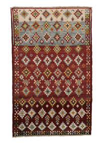  117X186 Moroccan Berber - Afghanistan Teppe Svart/Mørk Rød Afghanistan 