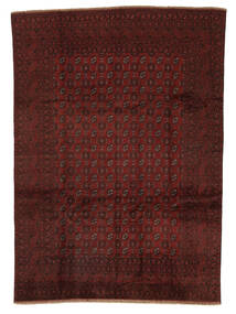 240X332 Afghan Fine Teppe Orientalsk Svart/Mørk Rød (Ull, Afghanistan)