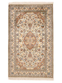  Orientalsk Kashmir Ren Silke Teppe 94X152 Brun/Beige (Silke, India)